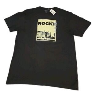 Rocky Movie Shirt Mens XL Black American Classics NWT Balboa Vintage Retro Tee